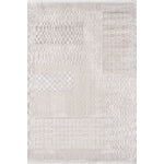 L2 Decor Lazer Area Rug 5' x 8' with Underpad - Cream, Beige