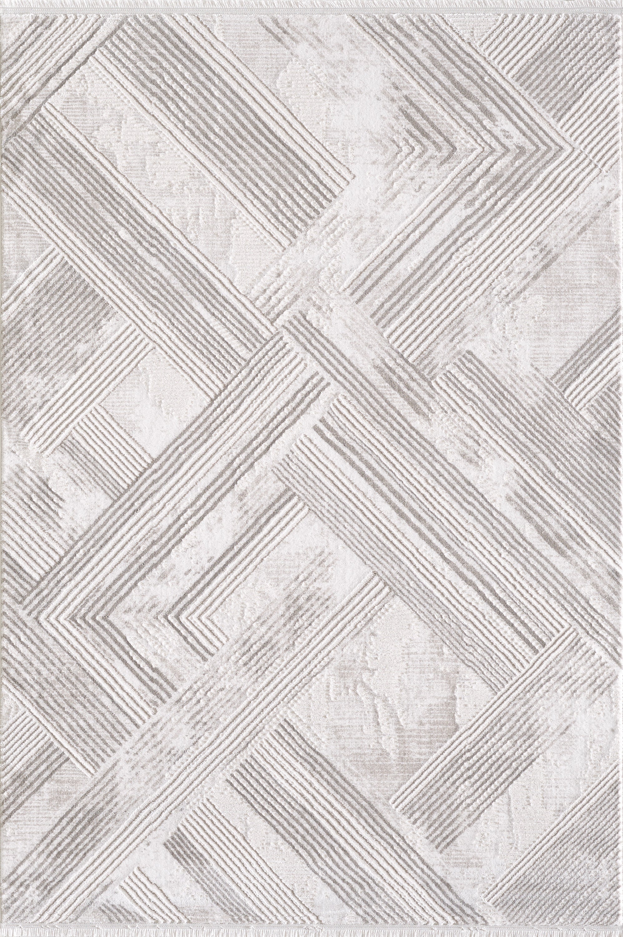 L2 Decor Lazer Area Rug 5' x 8' with Underpad - Cream