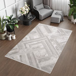 L2 Decor Lazer Area Rug 5' x 8' - Cream