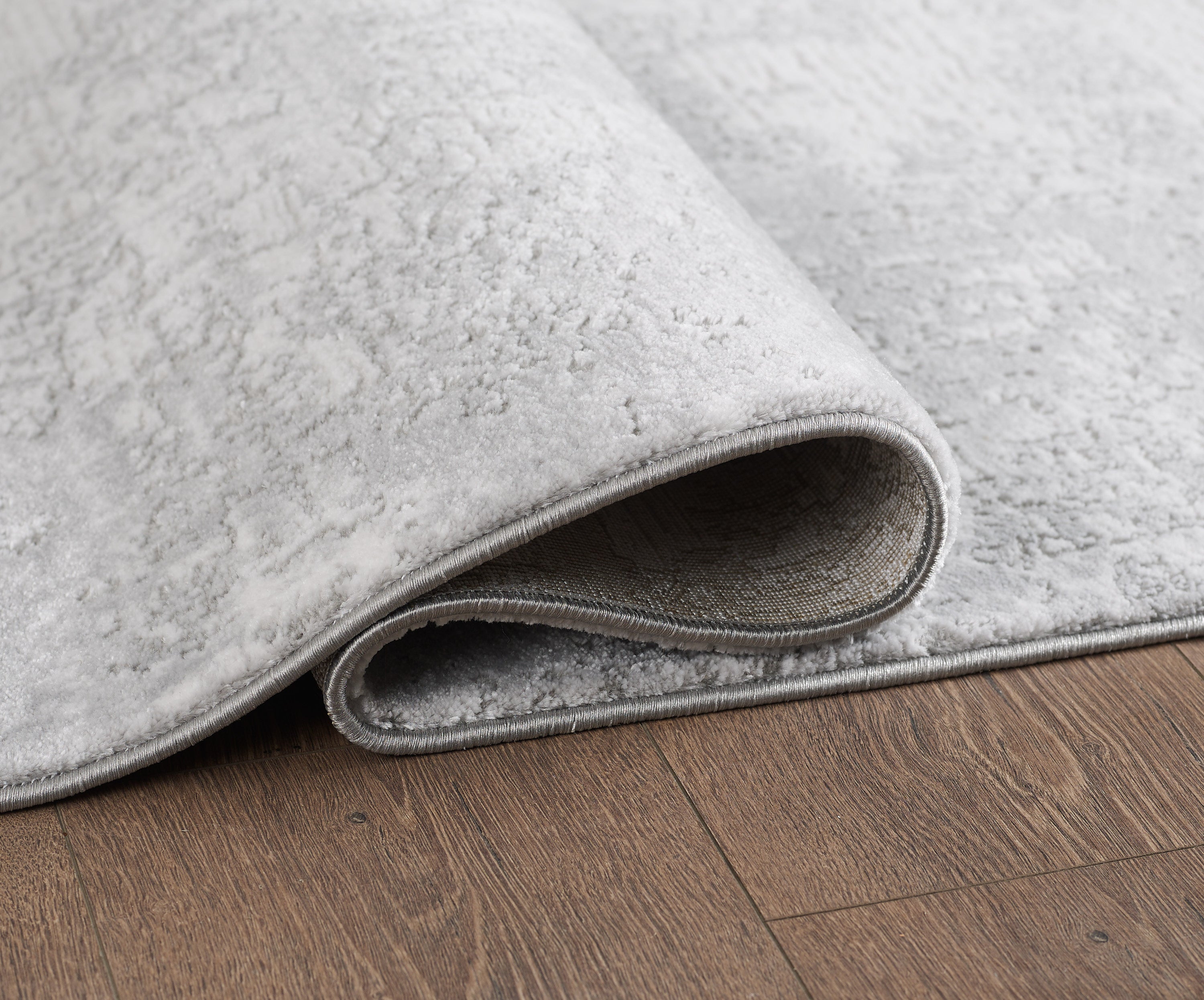 L2 Decor Lazer Area Rug 7' x 10' with Underpad - Grey