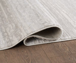 L2 Decor Lazer Area Rug 7' x 10' with Underpad - Cream, Beige, Grey