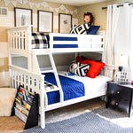 Lyv Twin/Full Bunk Bed - White