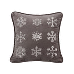 Snowflakie Christmas Velvet Decorative Cushion