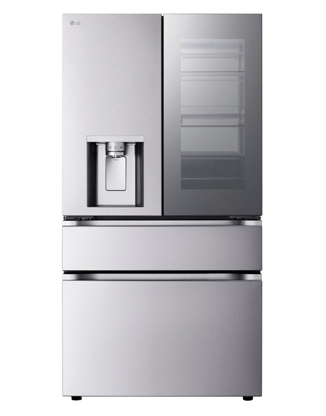 LG 36" 28.6 Cu. Ft. Smudge-Resistant Stainless Steel French Door Refrigerator with InstaView, MyColour Window, and Craft Ice - LF29S9775S
