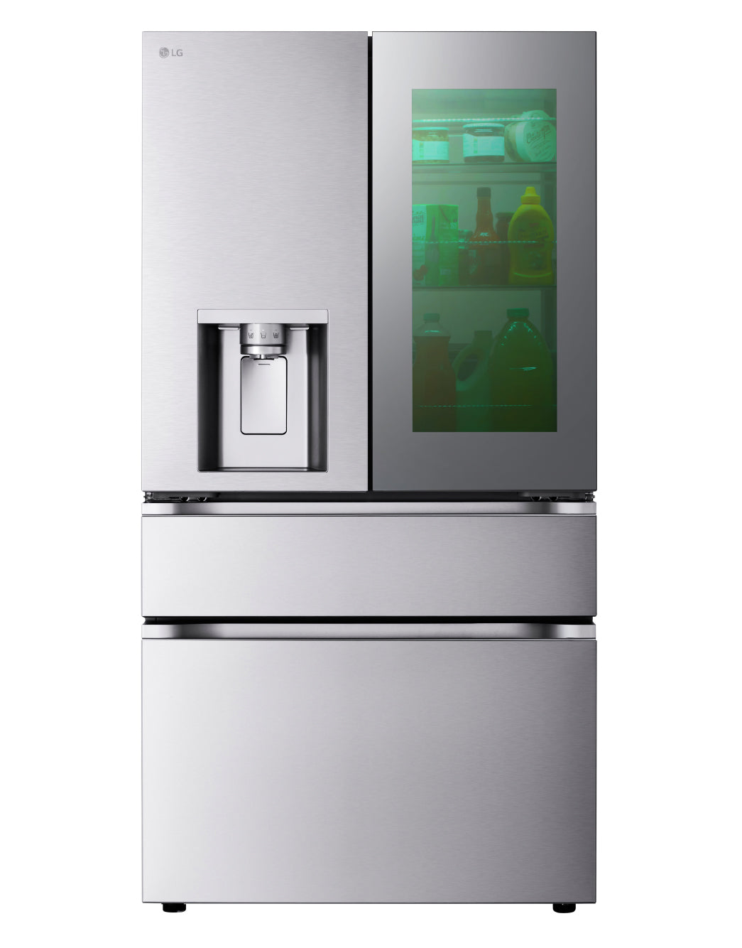 LG 36" 28.6 Cu. Ft. Smudge-Resistant Stainless Steel French Door Refrigerator with InstaView, MyColour Window, and Craft Ice - LF29S9775S
