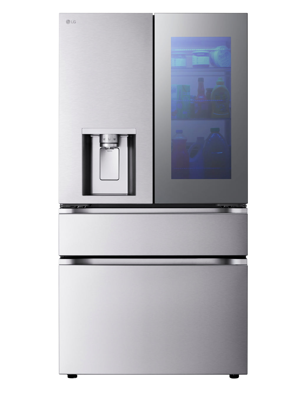 LG 36" 28.6 Cu. Ft. Smudge-Resistant Stainless Steel French Door Refrigerator with InstaView, MyColour Window, and Craft Ice - LF29S9775S