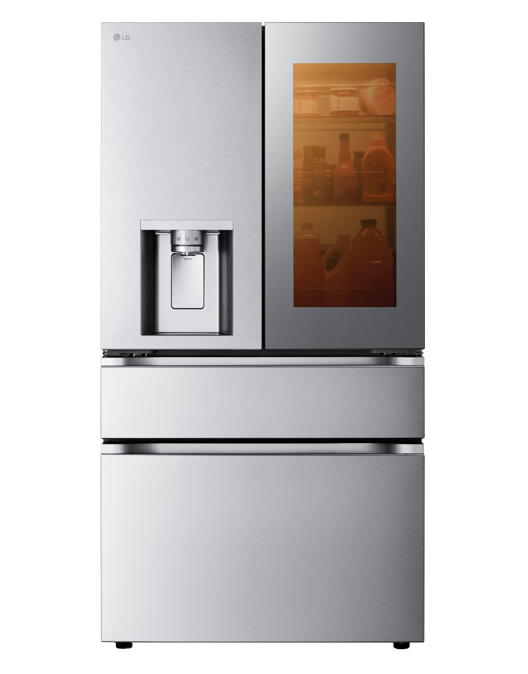 LG 36" 28.6 Cu. Ft. Smudge-Resistant Stainless Steel French Door Refrigerator with InstaView, MyColour Window, and Craft Ice - LF29S9775S