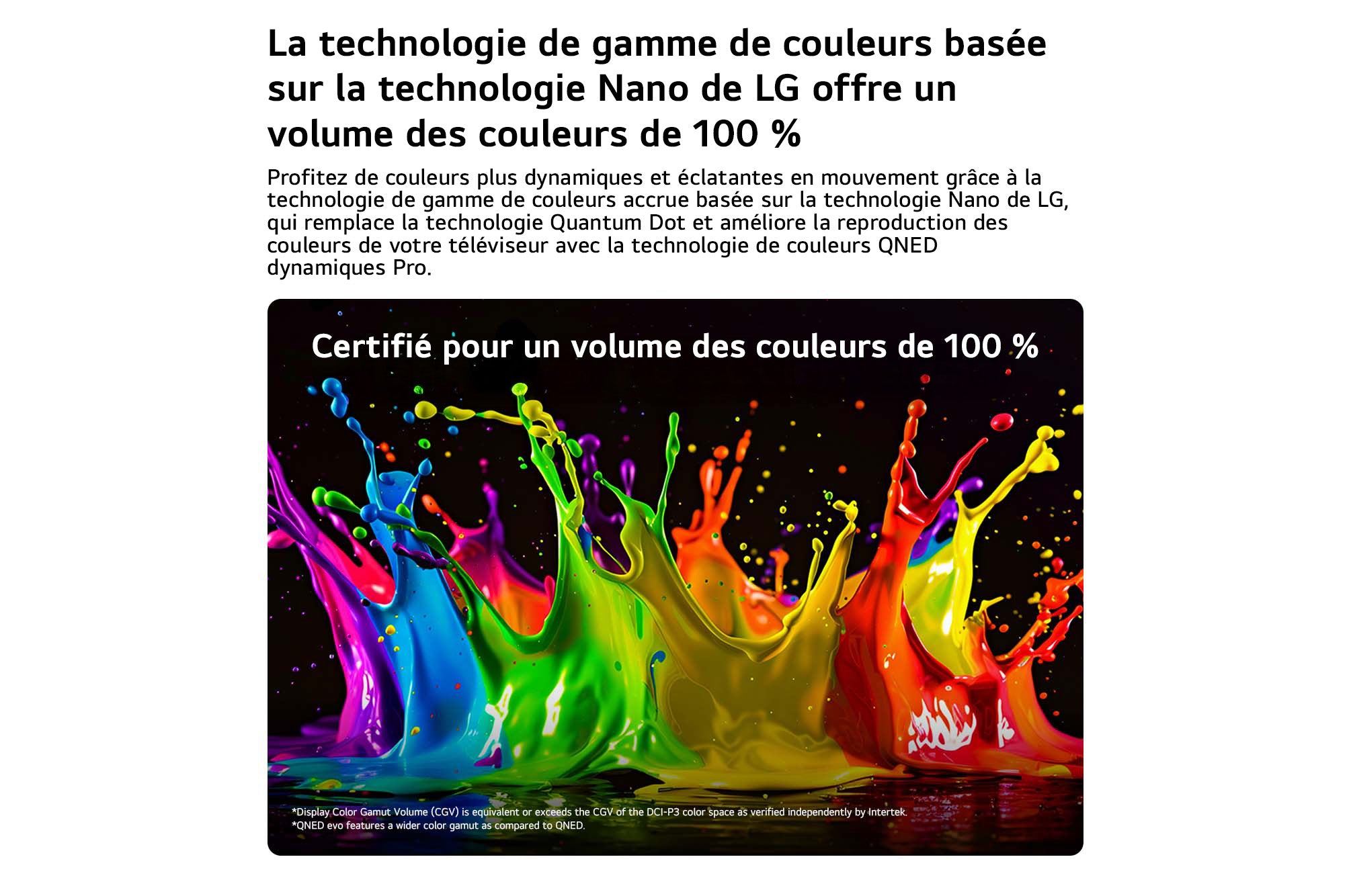 LG Téléviseur intelligent 100po QNED MiniDEL evo IA UHD 4K avec webOS – 100QNED84B--
