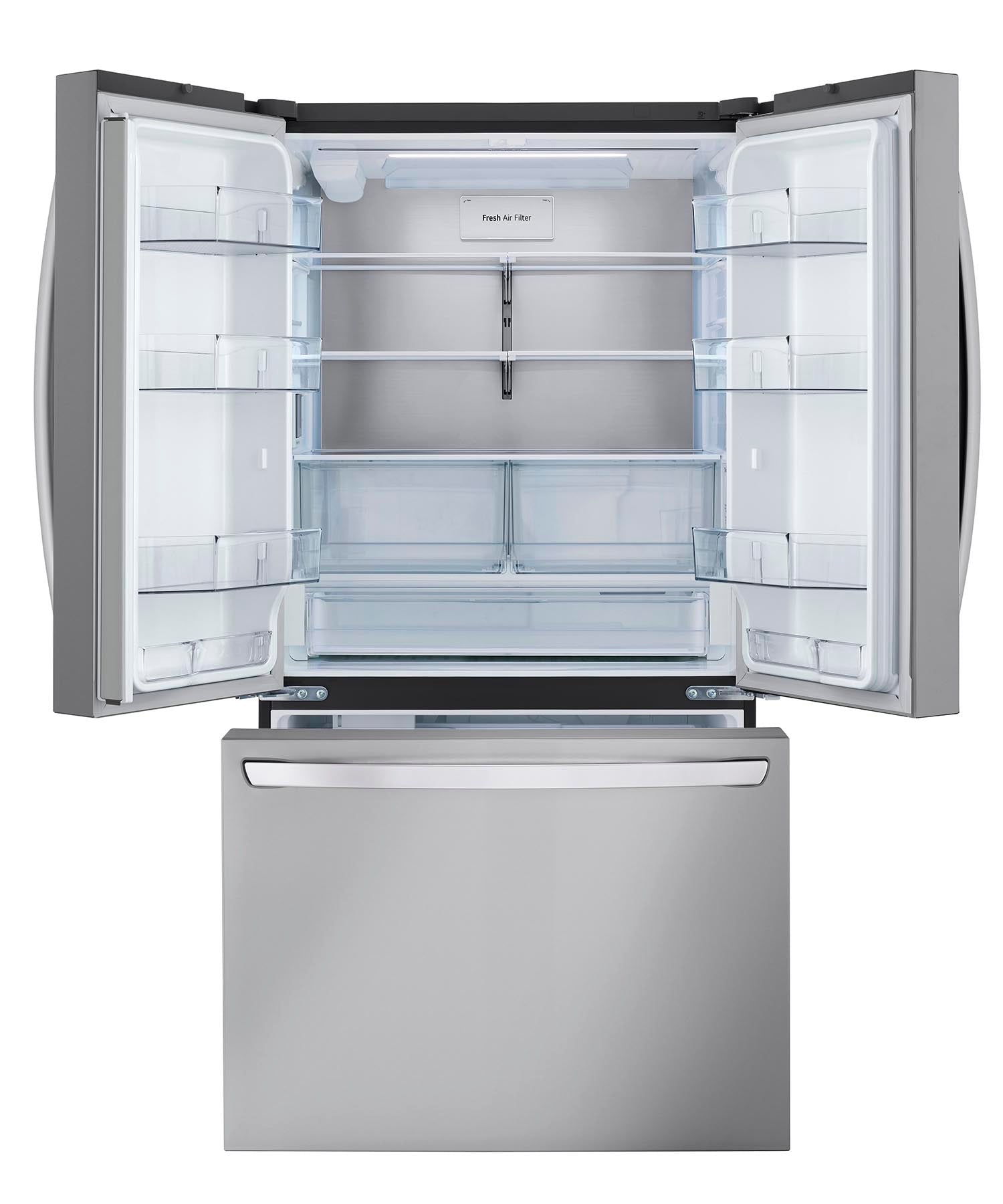 LG 35.75" 27 Cu. Ft. Stainless Steel Smart Counter-Depth MAX™ French Door Refrigerator - LRFLC2706S