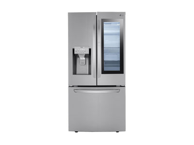 LG Réfrigérateur 25,0 pi³ avec porte à 2 battants à profondeur standard InstaView® avec machine à glaçons Craft IceMC, 33 po acier inoxydable Smudge-Proof® LRFVS2503S
