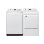 L2 White Top Load Washer with French Display (5.2 Cu. Ft) & White Electric Dryer with French Display (7.5 Cu. Ft) - LT52N1BWWCFR/LE52N1BWWCFR