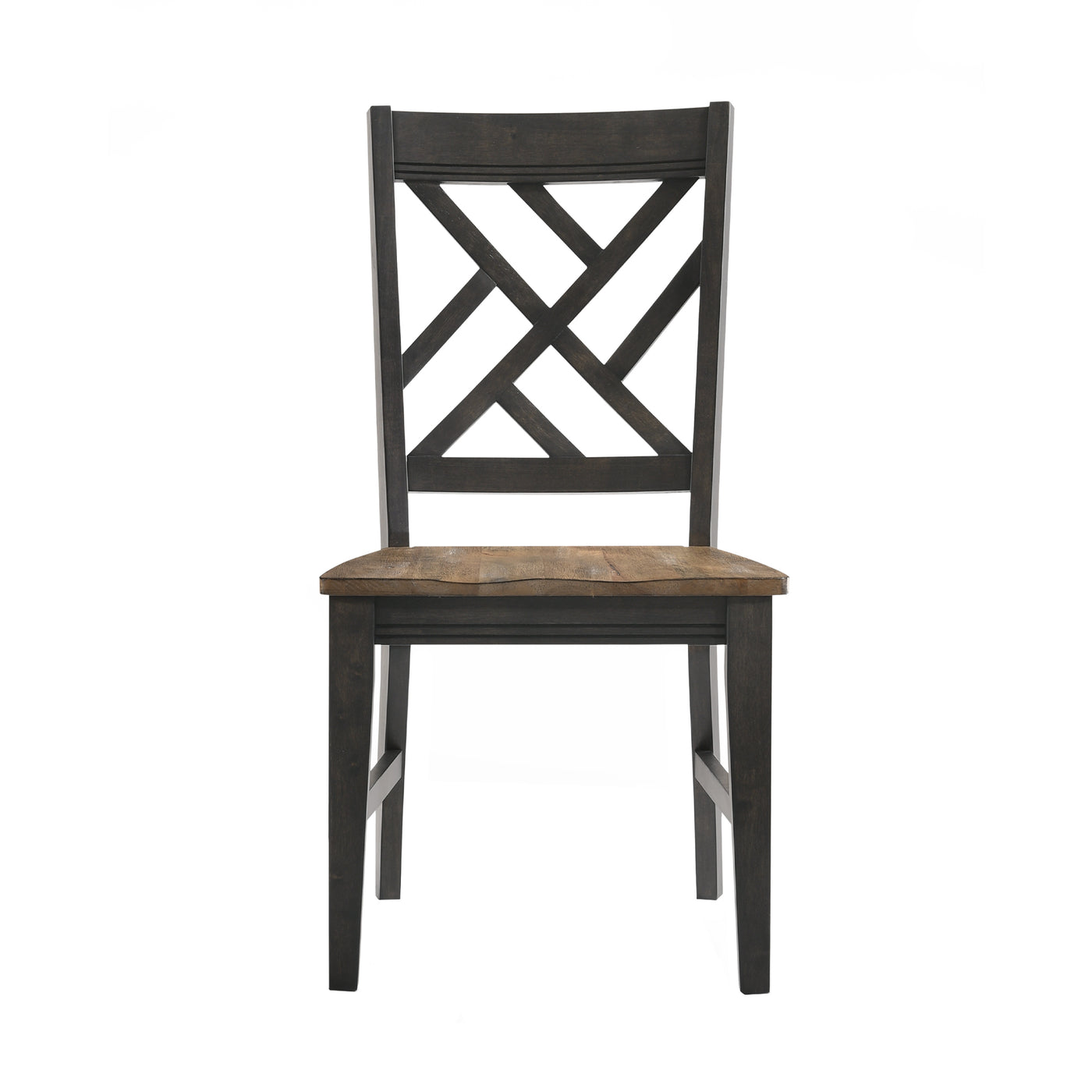 Addie 3-Piece Drop Leaf Set with Lattice-Back Dining Chairs - Brown