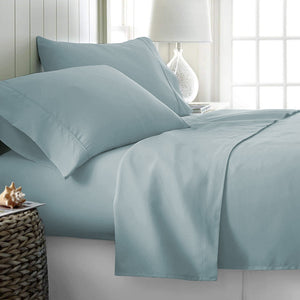 Rize Queen Sheet Set - Light Blue