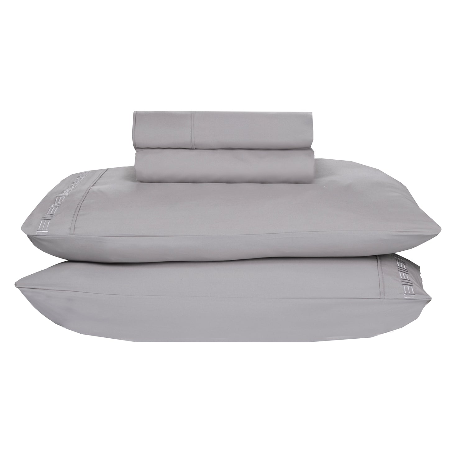 Nilus Queen Sheet Set - Light Grey