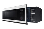 Samsung BESPOKE White Glass Over the Range Microwave (1.1 cu. ft) - ME11CB751012AC