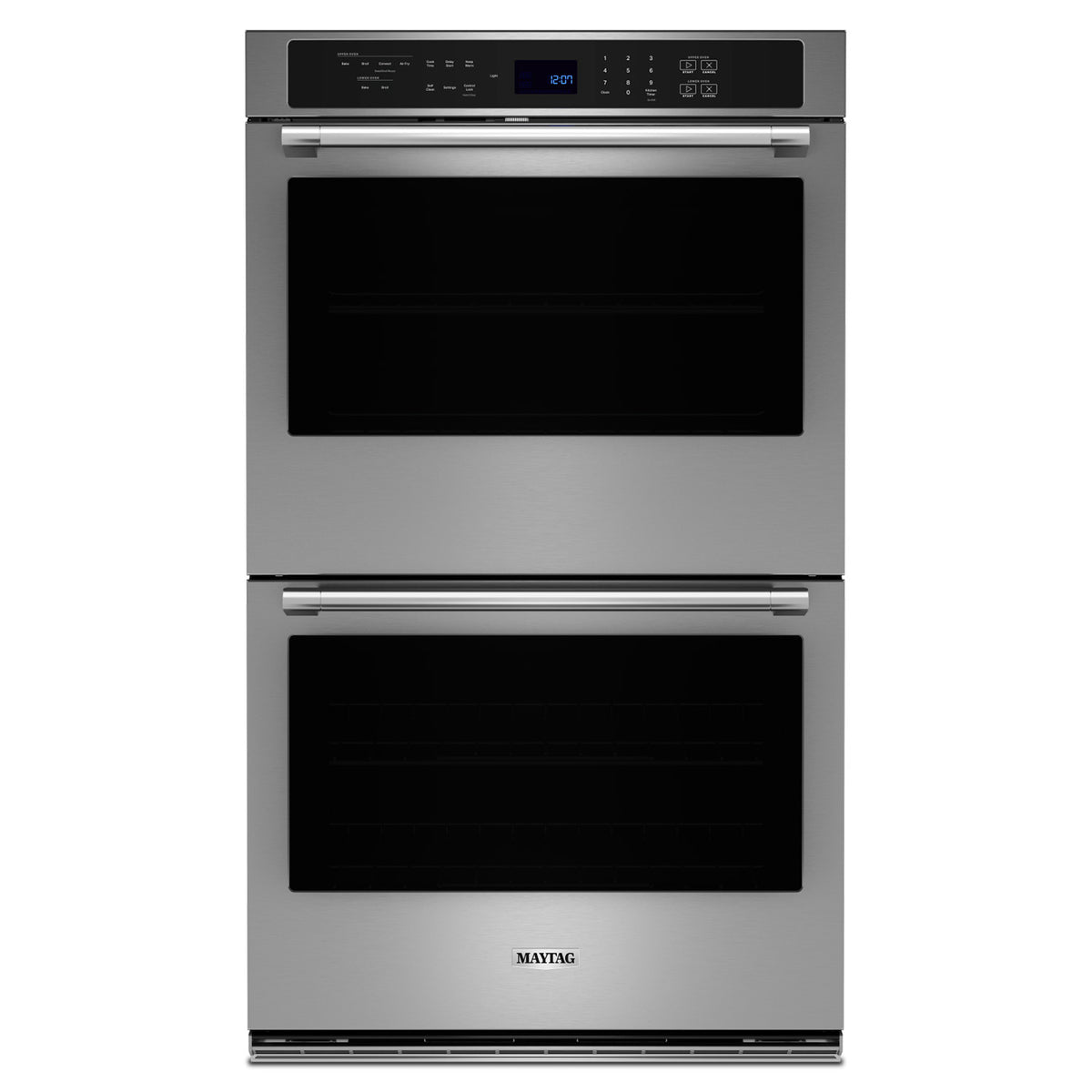 Maytag Fingerprint Resistant Stainless Steel Double Wall Oven (8.60 Cu Ft) - MOED6027LZ