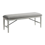 Modern Rustic Bench - Weathered White