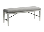 Modern Rustic Bench - Weathered White