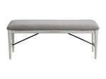 Modern Rustic Bench - Weathered White