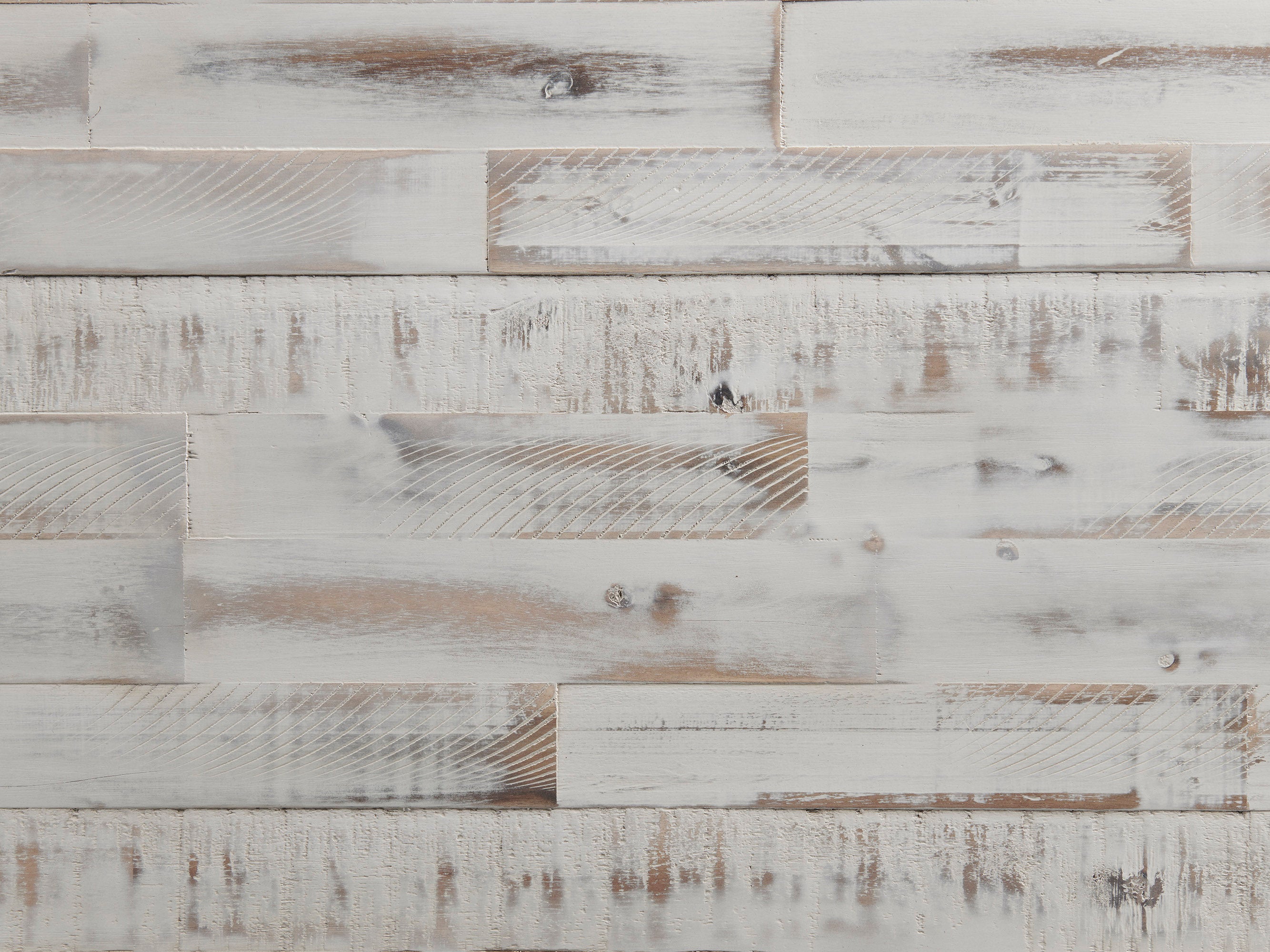 Modern Rustic Extendable Dining Table - Weathered White
