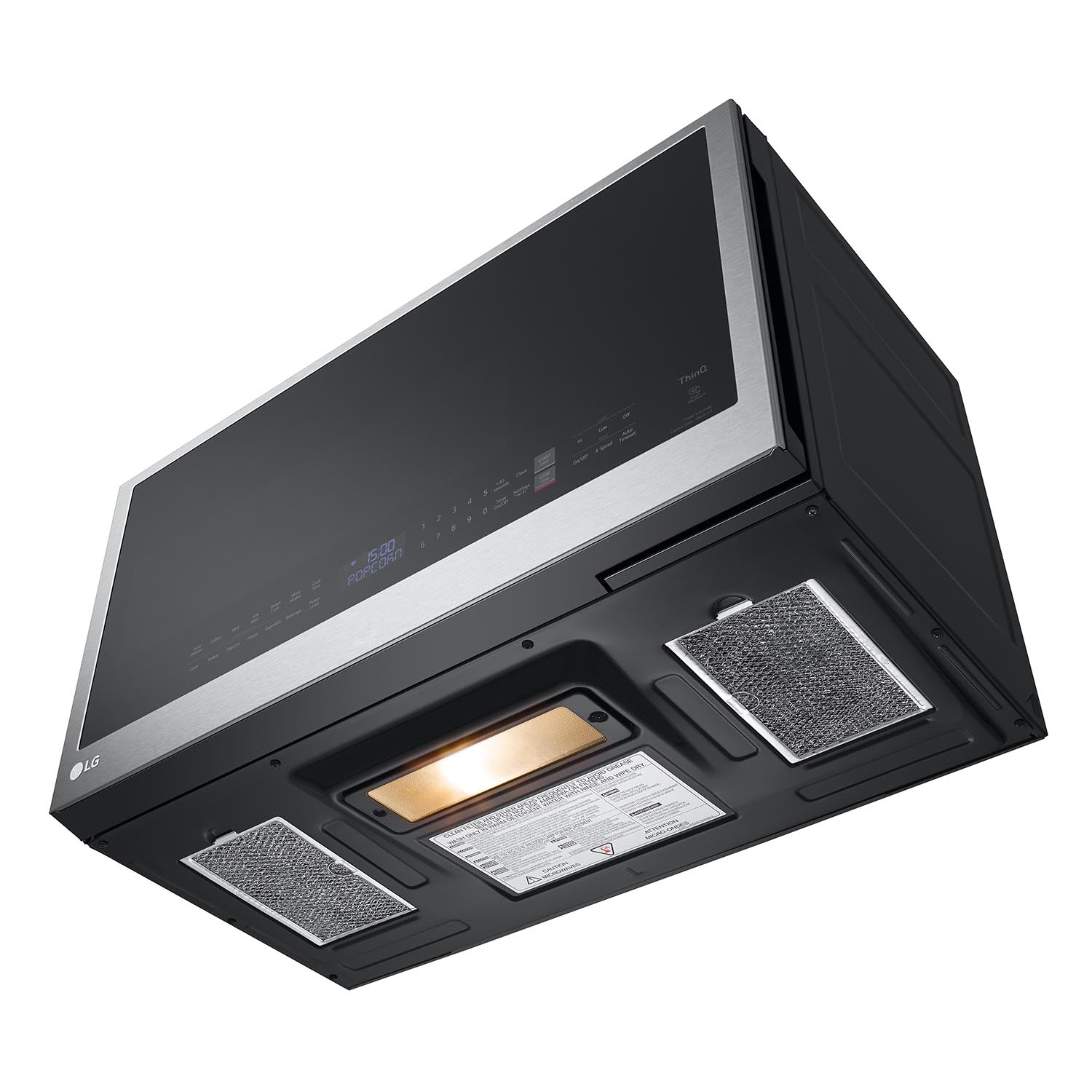 LG Smudge Resistant Stainless Steel Smart Wi-Fi Enabled Over-the-Range Microwave with EasyClean® (2.0 cu. ft.) - MVEL2033F