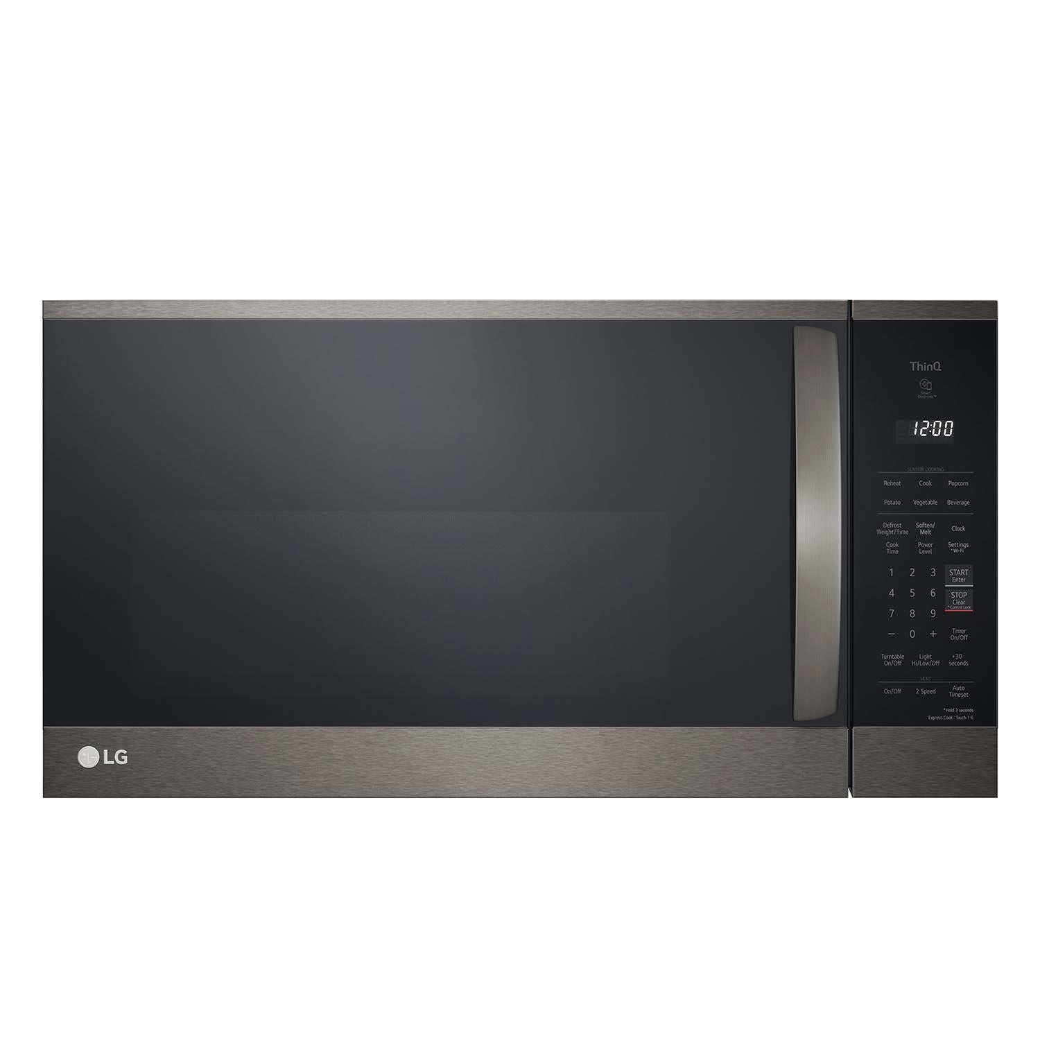 LG Black Stainless Steel Over-the-Range Smart Microwave 1.8 Cu.- MVEM1825D