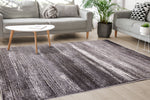 Shadow Drift 6'7" x 9'6" Variegarted Frieze Area Rug - Grey, Cream