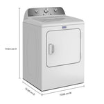 Maytag White Electric Dryer (7.0 Cu. Ft.) with Wrinkle Prevent Option - YMED4205SW