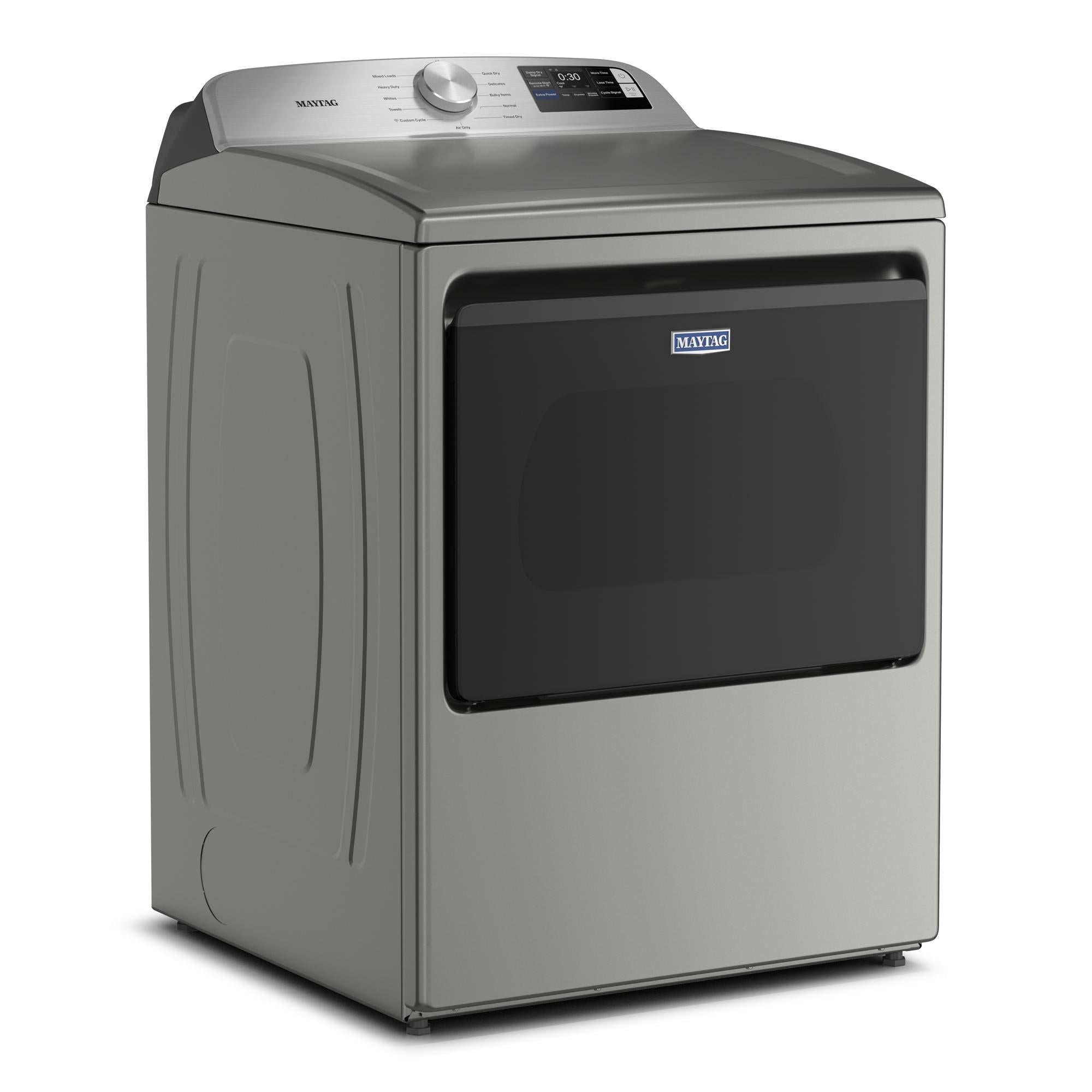 Maytag Radiant Silver Smart Electric Dryer (7.4 Cu. Ft.) with Extra Power - YMED6205RR