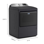 Maytag Midnight Steel Smart Electric Dryer (7.4 Cu. Ft.) with Extra Power - YMED6205RF