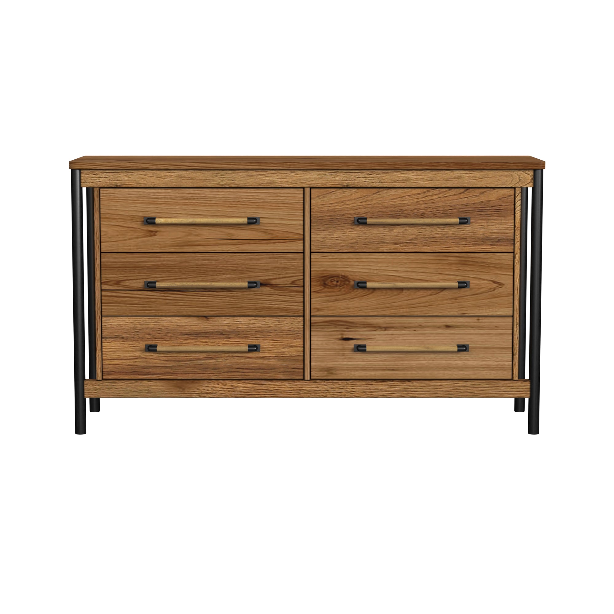 Norcross 6 Drawer Dresser - Hickory