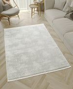 L2 Decor Novolini Area Rug 8' x 11' - Light Grey, White