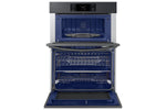 Samsung BESPOKE Black Stainless Steel Combination Wall Oven (7 cu. ft) - NQ70CG700DMTAA