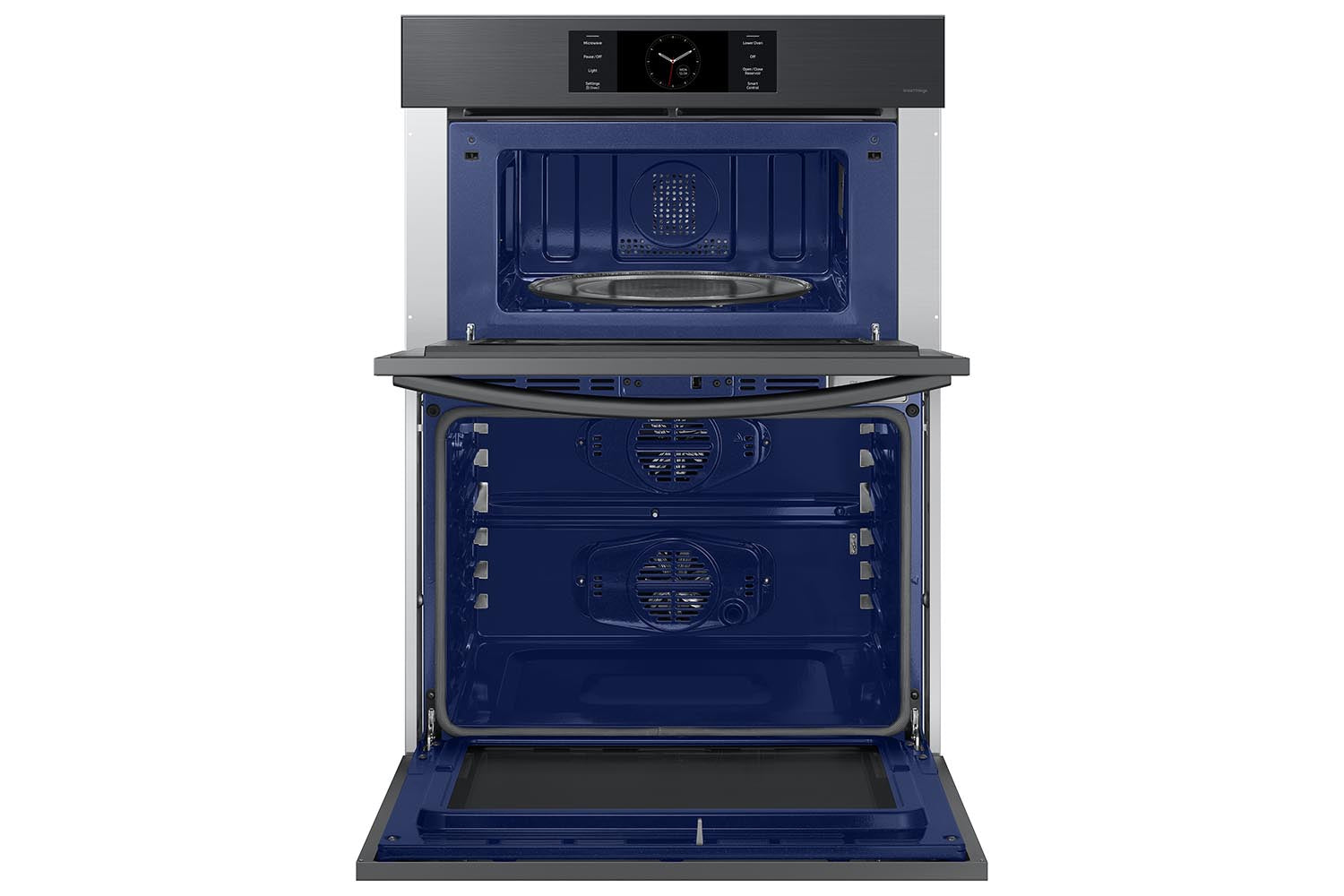 Samsung BESPOKE Black Stainless Steel Combination Wall Oven (7 cu. ft) - NQ70CG700DMTAA