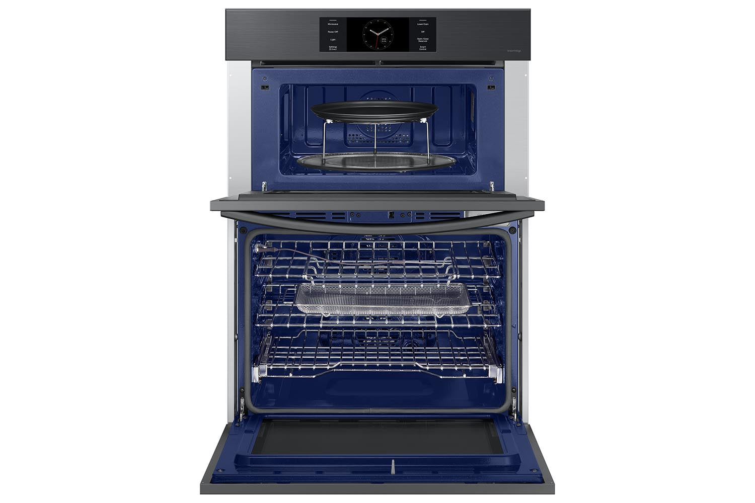 Samsung BESPOKE Black Stainless Steel Combination Wall Oven (7 cu. ft) - NQ70CG700DMTAA