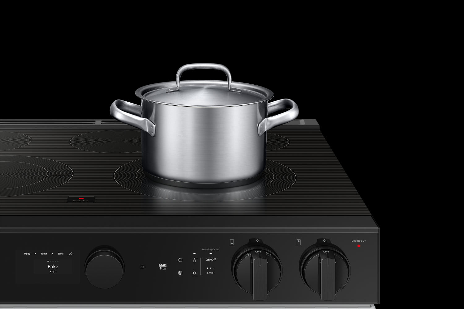 Samsung BESPOKE White Glass 30" True Convection Slide In Range with Air Sous Vide & Air Fry (6.3cu.ft.) - NSE6DB850012AC