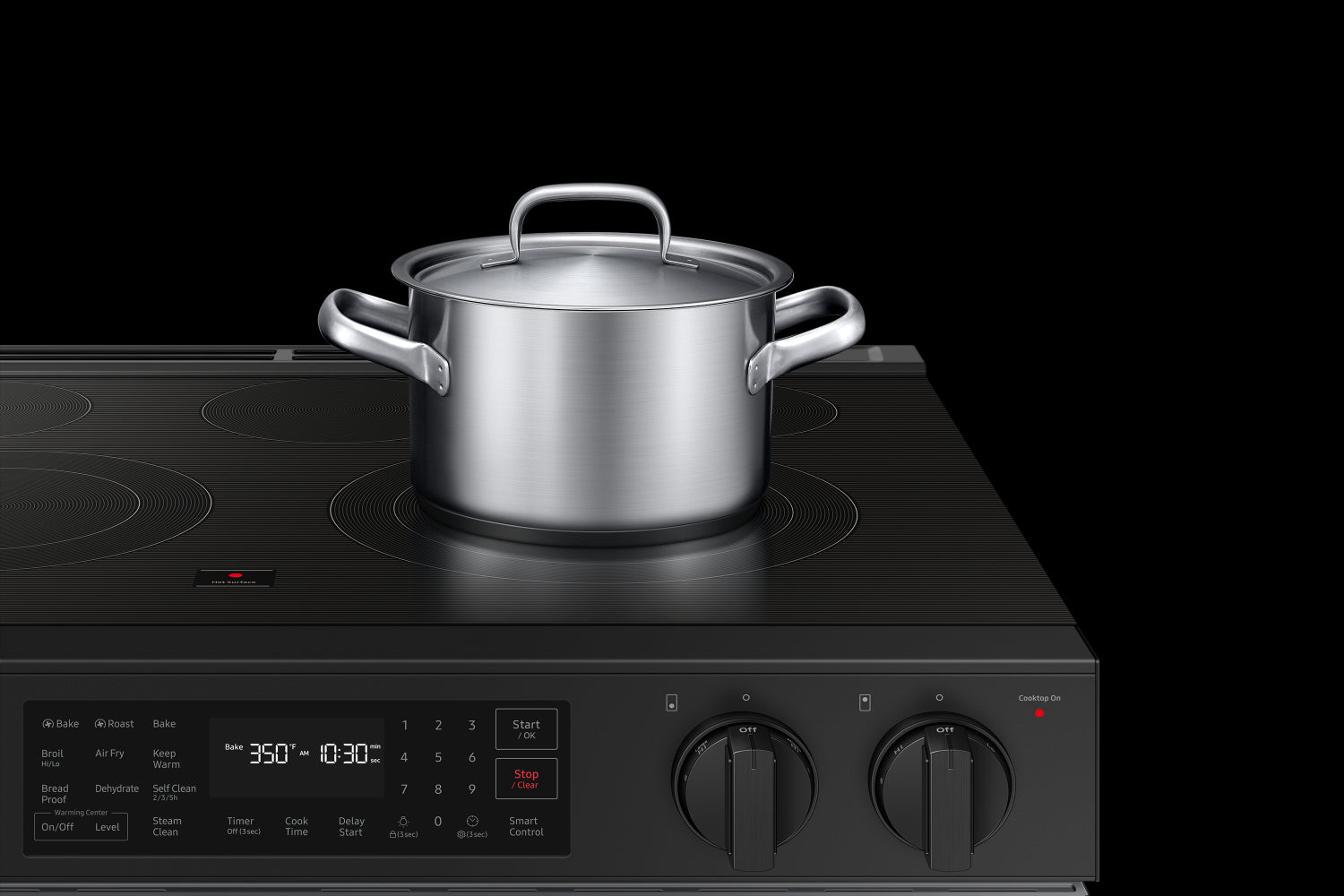 Samsung BESPOKE Stainless Steel 30" Fan Convection Slide in Range (6.3cu.ft.) - NSE6DG8300SRAC