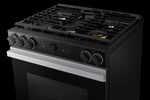 Samsung BESPOKE Stainless Steel 30" Gas True Convection Slide in Range with Oven Camera (6.0cu.ft) - NSG6DG8700SRAA
