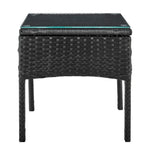Austwell 3-Piece Outdoor Conversation Set - Black/Grey