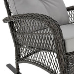 Cypremort Outdoor Rocking Chair - Mixed Grey