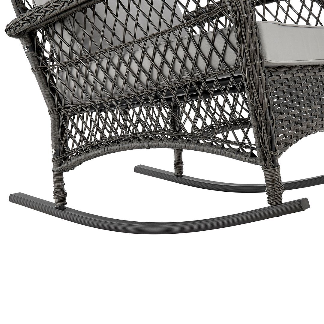 Cypremort Outdoor Rocking Chair - Mixed Grey
