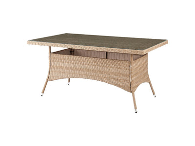 Nueces 63" Outdoor Dining Table - Nature Tan Weave
