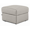 Orlando-Ray Tabouret de rangement en cuir – gris