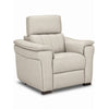 Orlando-Ray Fauteuil en cuir – crème