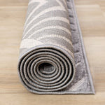 Silver Arches 6'7" x 9'10" Geometric Area Rug - Grey, White