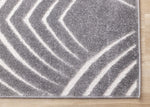 Silver Arches 6'7" x 9'10" Geometric Area Rug - Grey, White