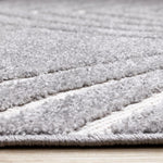 Silver Arches 5'3" x 7'7" Geometric Area Rug - Grey, White