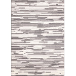 Pixel Drift 5'3" x 7'7" Broken Lines Design Area Rug - Grey, White