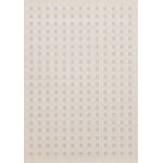 Pearl Grid 5'3" x 7'7" Grid Design Area Rug - White