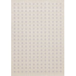 Pearl Grid 6'7" x 9'6" Grid Design Area Rug - White